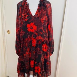 H&M floral Chiffon Dress